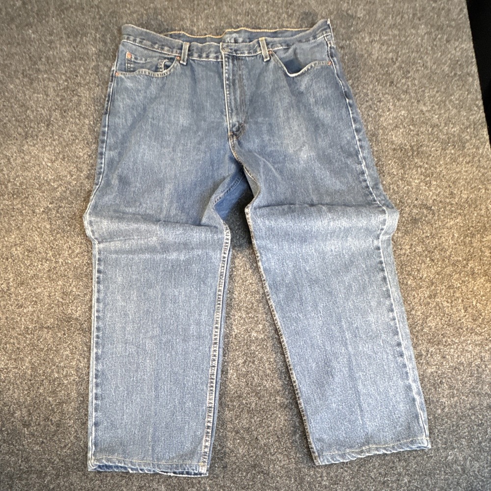 Levis Mens 550 Relaxed Fit Straight Leg Denim Jeans Blue 40x28 Altered